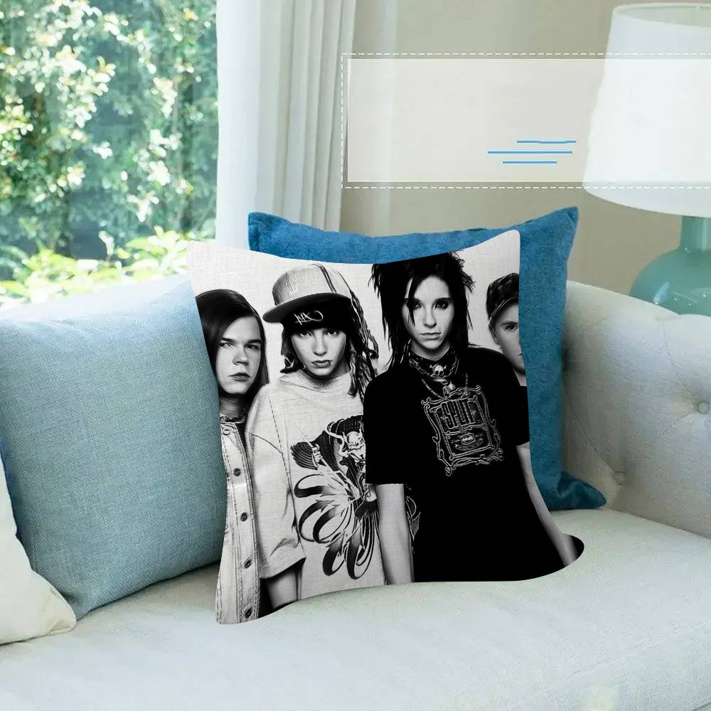 Metall Rockband Kissenbezug Cartoon Geschenk Kissenbezug Schlafzimmer Zuhause Sofa Stuhl Sitz Dekor Kissenbezug Tokio Hotel