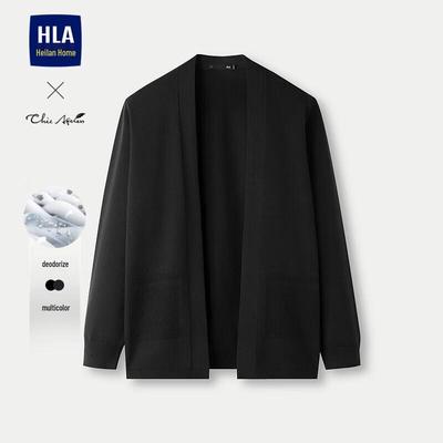 HLA Men's Business Casual Knit Cardigan