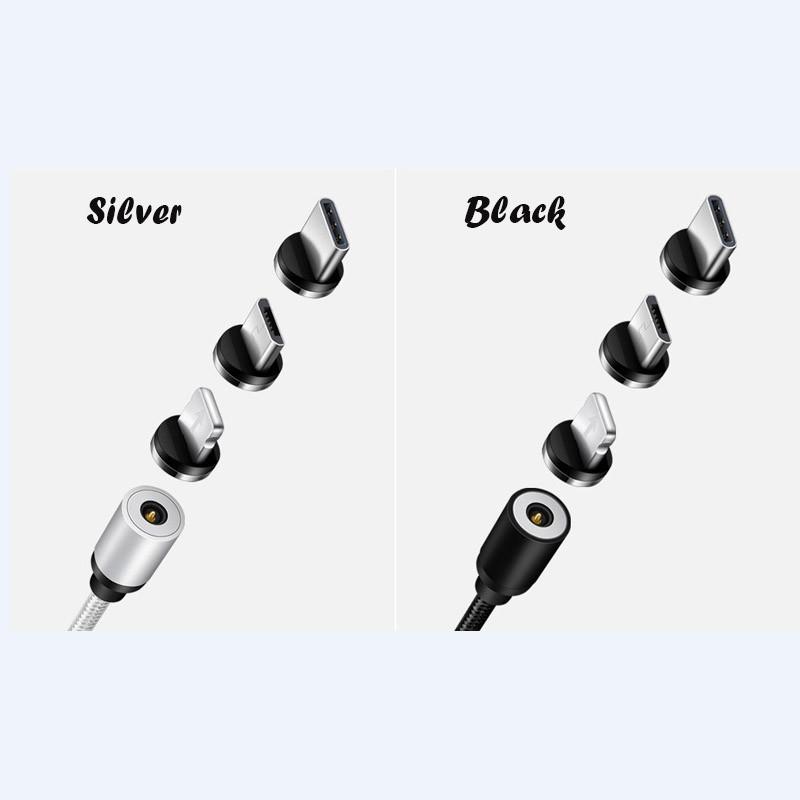 

24a Металлический кабель для зарядки Elough Зарядный шнур Провода Для Iphone 7 Plus 6s For iPhone серебряный