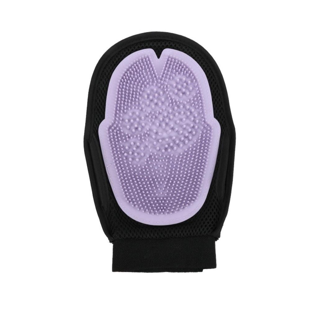 Grooming Massage Cat Deshedding Comb Pet Comb Pet Bath Brush  Hairdressing Purple 25cm