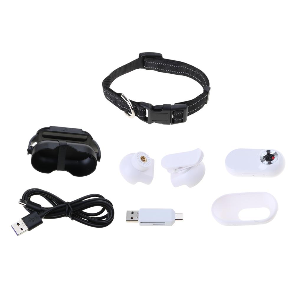 Pet Collar Camera with Wide Angles for Cats and Dogs Camera Collar Digital Recorder for Indoor Outdoor Activity Monitor