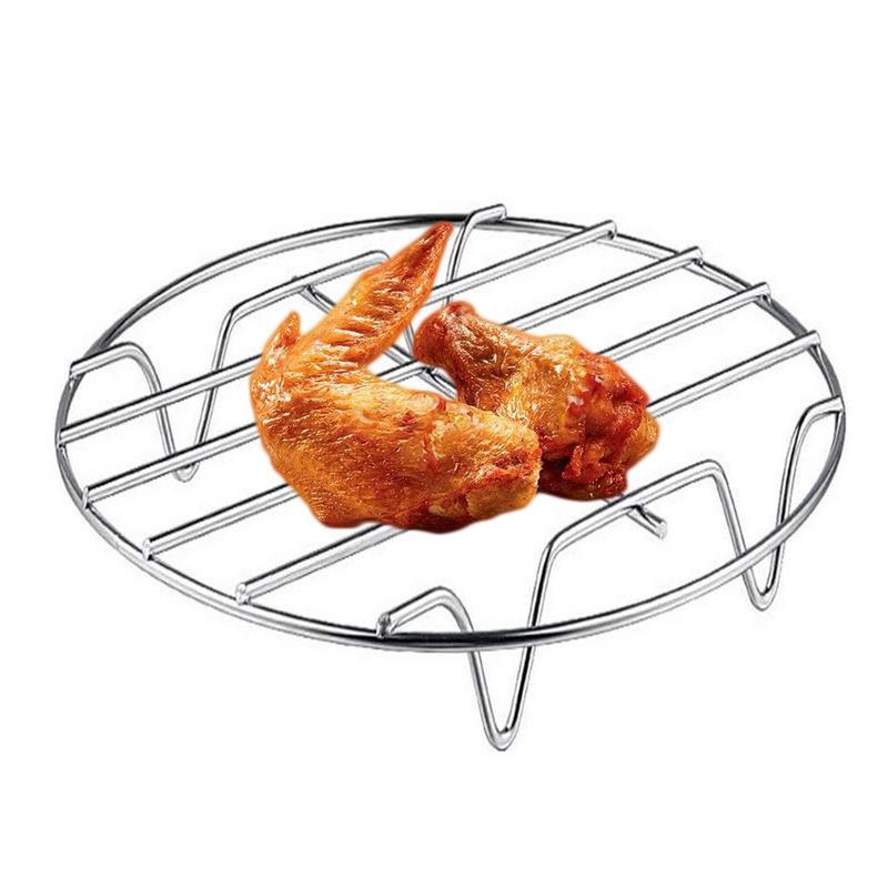Stainless Steel Cookware Steamer Rack Cooking Baking Pot Stand AirfryerGrill Food Accessories Kitchen Steaming Racks Grid