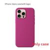 Iphone16 Pro For Solid Color Magnetic Silicone Phone Protective Case With Logo