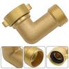 Connector Hose Elbow Angled Brass Fitting 90 Degree Angled Flashing Star Flexible For Garden Interface O-rings