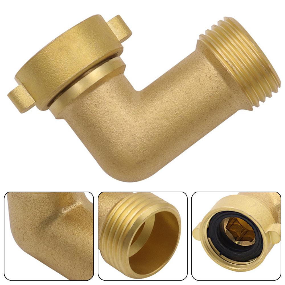 Connector Hose Elbow Angled Brass Fitting 90 Degree Angled Flashing Star Flexible For Garden Interface O-rings
