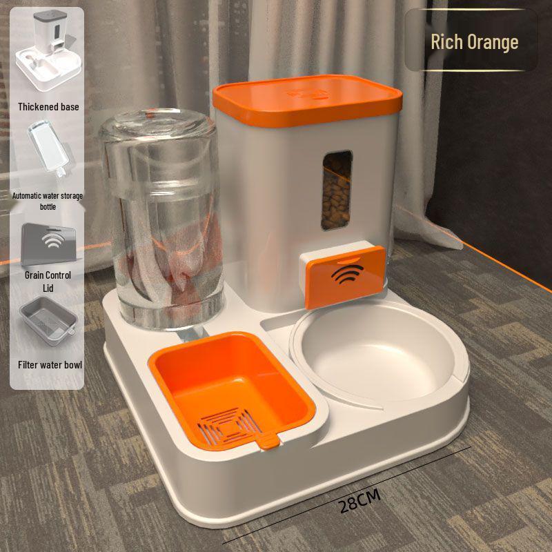 Pet Feeder Bowl & Water Fountain for Cats and Dogs