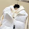 Herbst Winter Große Größe Kurze Baumwolle Weste Mäntel Weibliche Student Koreanische Version Jugend Verdickt Gepolsterte Jacke Weste