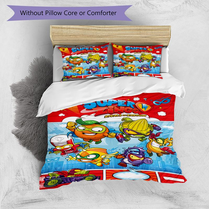 3pcs Superthings1 pattern bedding set duvet cover set includes duvet cover &pillowcases, perfect all season bedroom decoration & gift