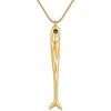 Dainty Ocean-Inspired Chain Jewelry Lightweight Stainless Steel Minimalist Waterproof Sardine Fish Pendant Necklace
