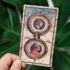 Tarotová karta Sola Busca 12*7cm v pevné krabičce 78 ks Vintage tarotové karty vytištěné na 350GSM oboustranně raženém kartonu