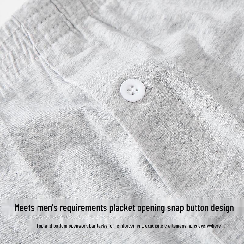 Langsha Men's Pure Cotton Lounge Boxer Shorts