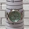 [USED] Working Seiko Lukia Chronograph Wristwatch, Aqua Green and Silver