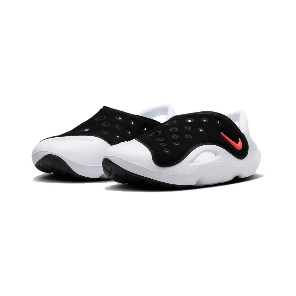 Nike Aqua Swoosh Sandal PS Black Hyper Orange Kids Sneakers Green-Strike White FN0876-001