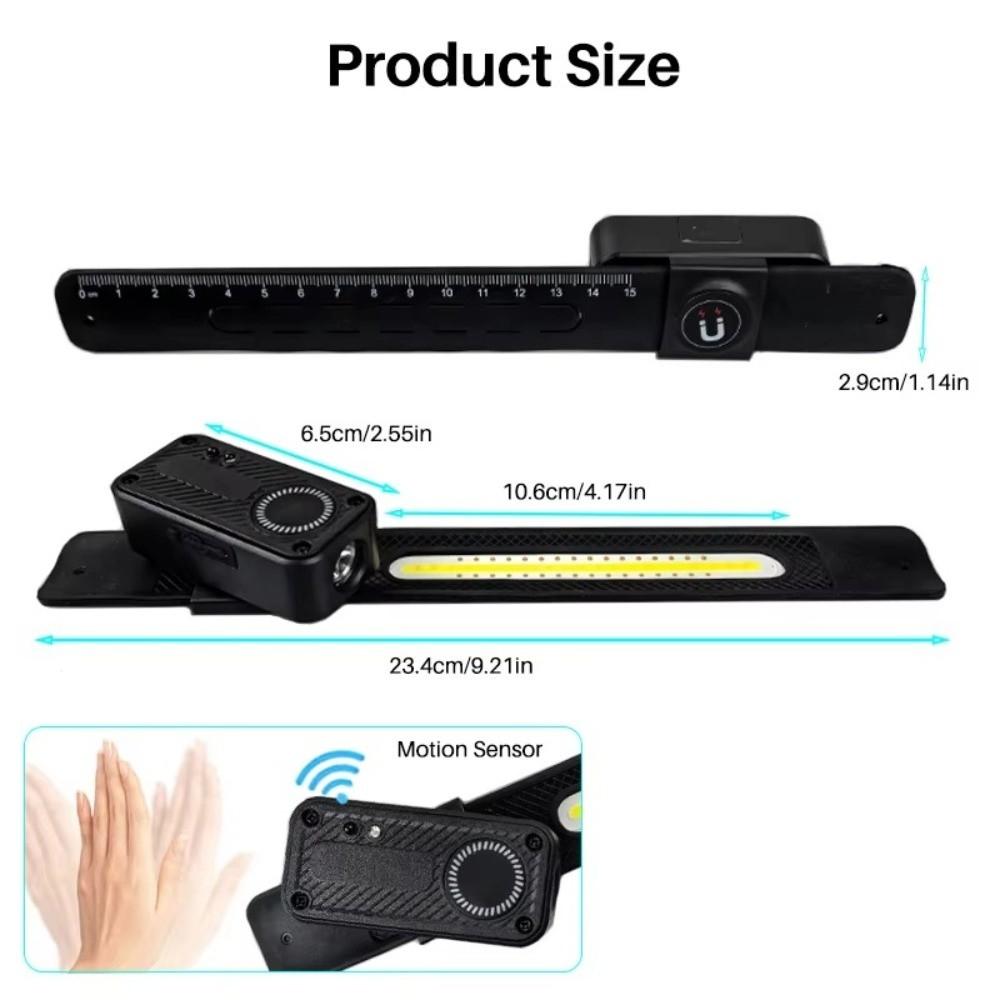Motion Sensor Magnetic LED Headlamp Wave Sensing Rechargeable Cycling Light  For Runners