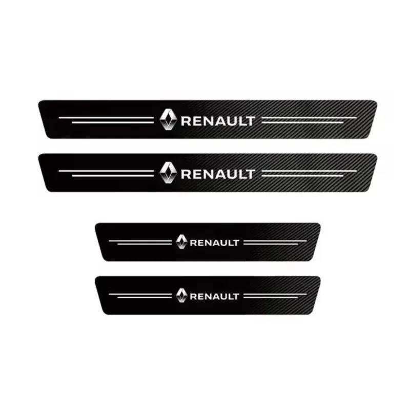 2026 Heiß Für Renault Innenaufkleber Für Renault Megane 2 3 4 Twingo Clio Talisman Captur 5 Stück Auto Türschweller Kratzschutz Dekor