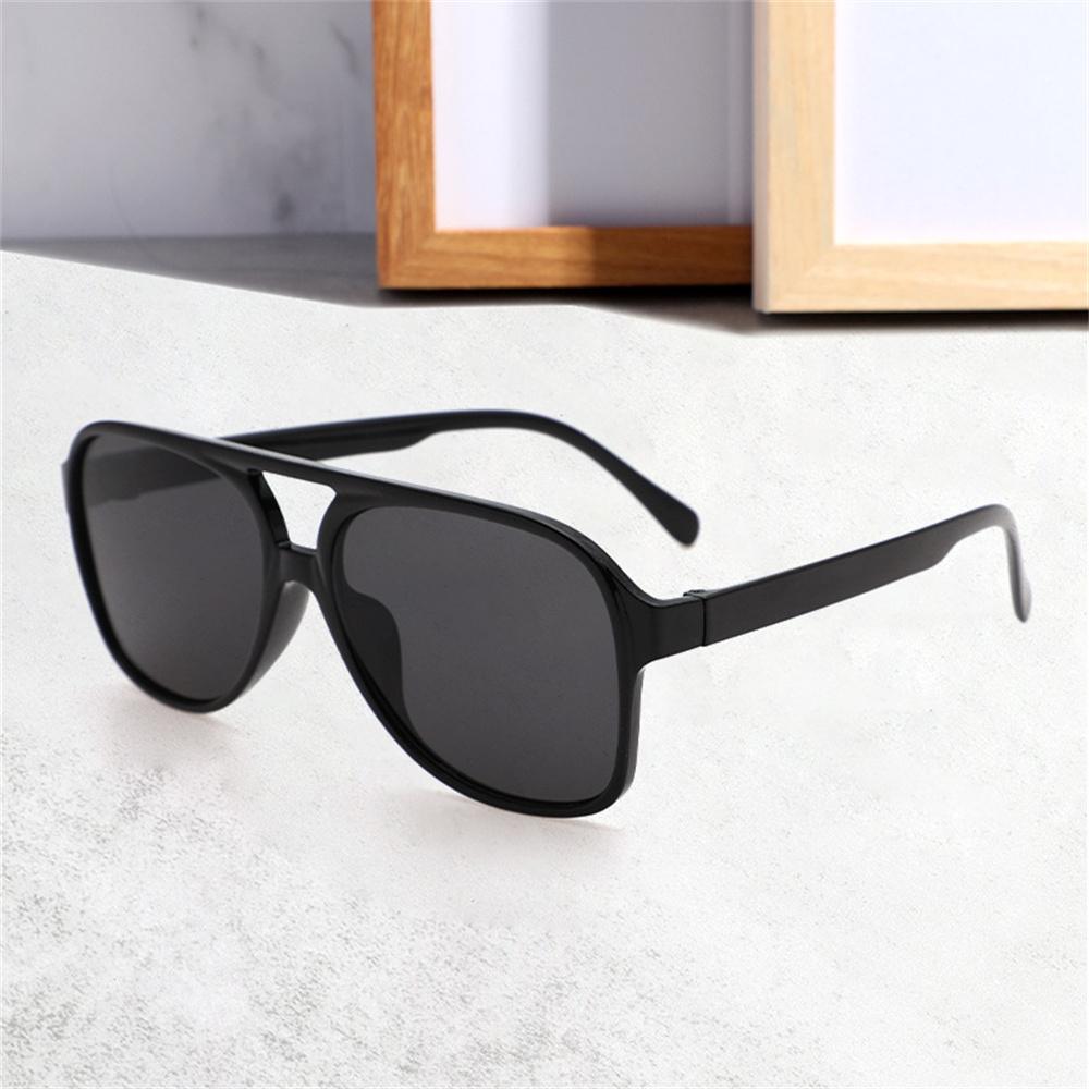 New Vintage Oversized Square Sunglasses Men Women Frame Double Beam Sun Glasses Candy Colors Outdoor Driving Sunshade Sunglasses