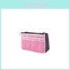 Multicolor Polyester Travel Makeup Bag With Double Zippers For Organizing Cosmetics And Toiletries