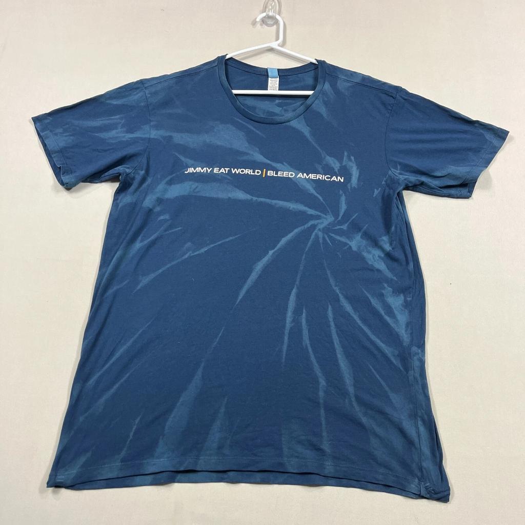 Jimmy Eat World T Shirt Bleed American Blue Tie-Dye Band Music Tee Mens 2XL Slim