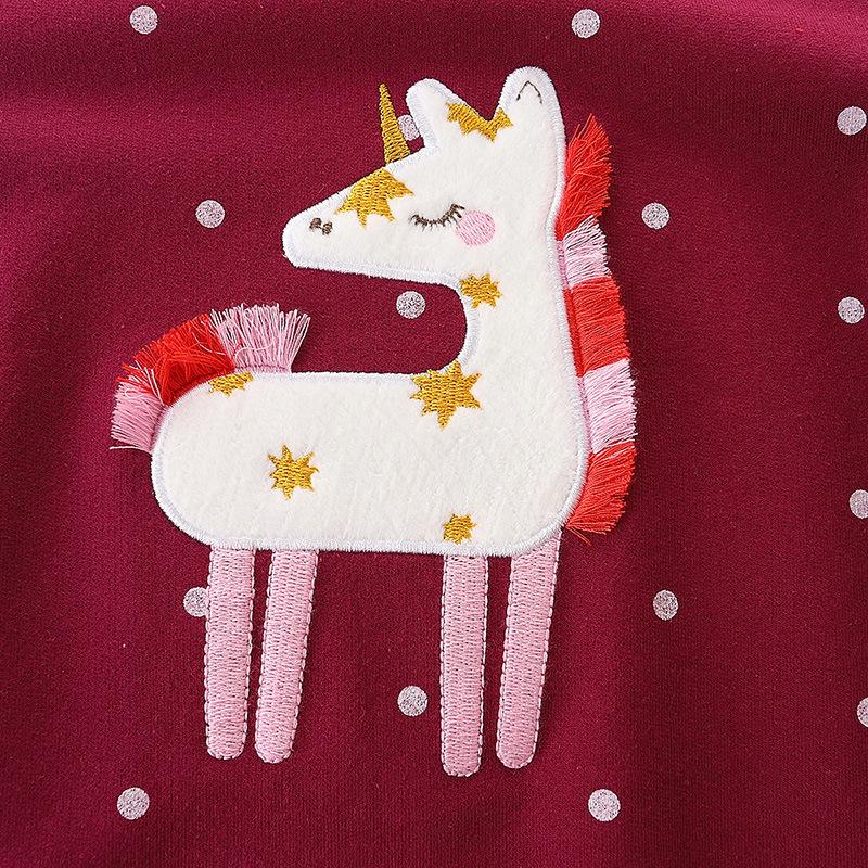 European Style Girls' Embroidered Long-Sleeve Pullover for Autumn