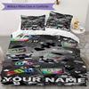 Custom Name Mr Puzzles Pattern Bedding Uilt Set Uilt Cover Pillowcase Home Decoration Birthday Gift (1*duvet Cover+2*pillowcase Without Core)
