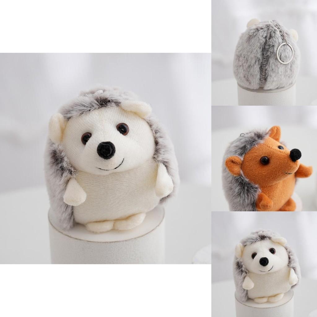 Adorable Hedgehog Plush Toy Keychain Soft Stuffed Animal Backpack Charm Cute
