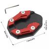 1PC Kickstand Side Stand For Yamaha Motorcycle Bike Support Plate Aluminum Alloy Motorbike Accessory Extension Pad Enlarger Plate