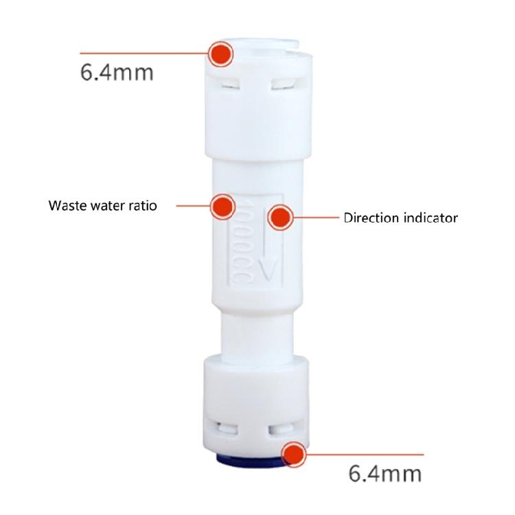 Water Flow Restrictor 1/4in Fitting for Drinking Water Filter RO-Reverse Osmosis