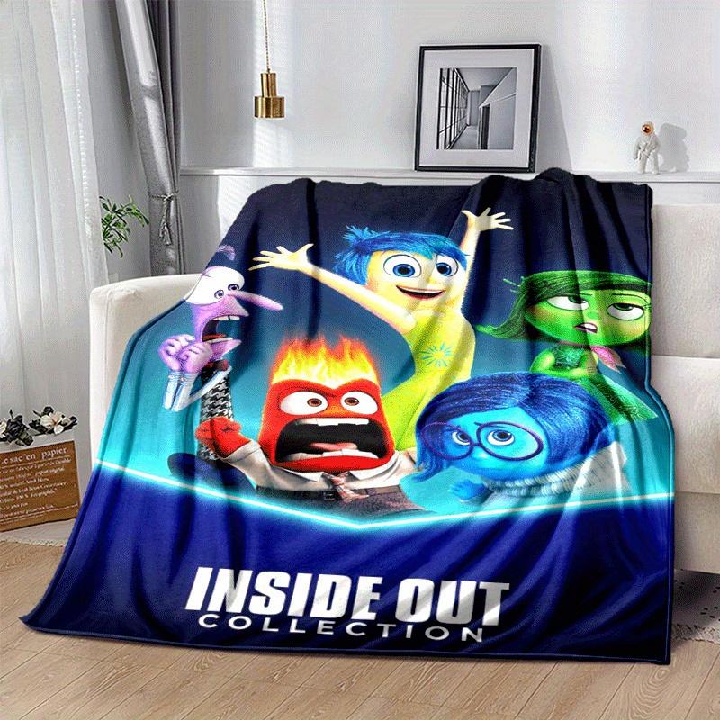 1pc Inside Out Printing Blanket - Soft, All-Season Throw for Living Room, Bedroom,Personalized Gift with Adorable Cartoon Design