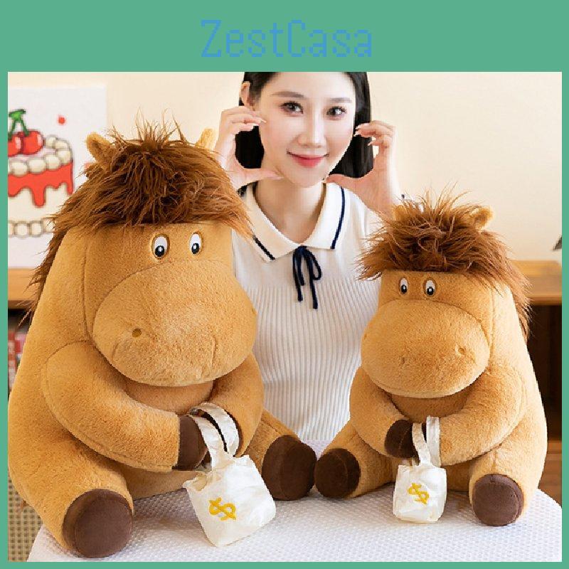 Adorable Plush Toy Horse Farm Animal Stuffed Animal Mascot For Kids Gifts