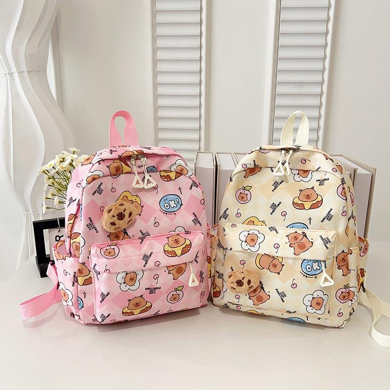 Elementary School Bag New 2025 Large Capacity Cartoon Cute Doll Children's School Bag Backpack Tide