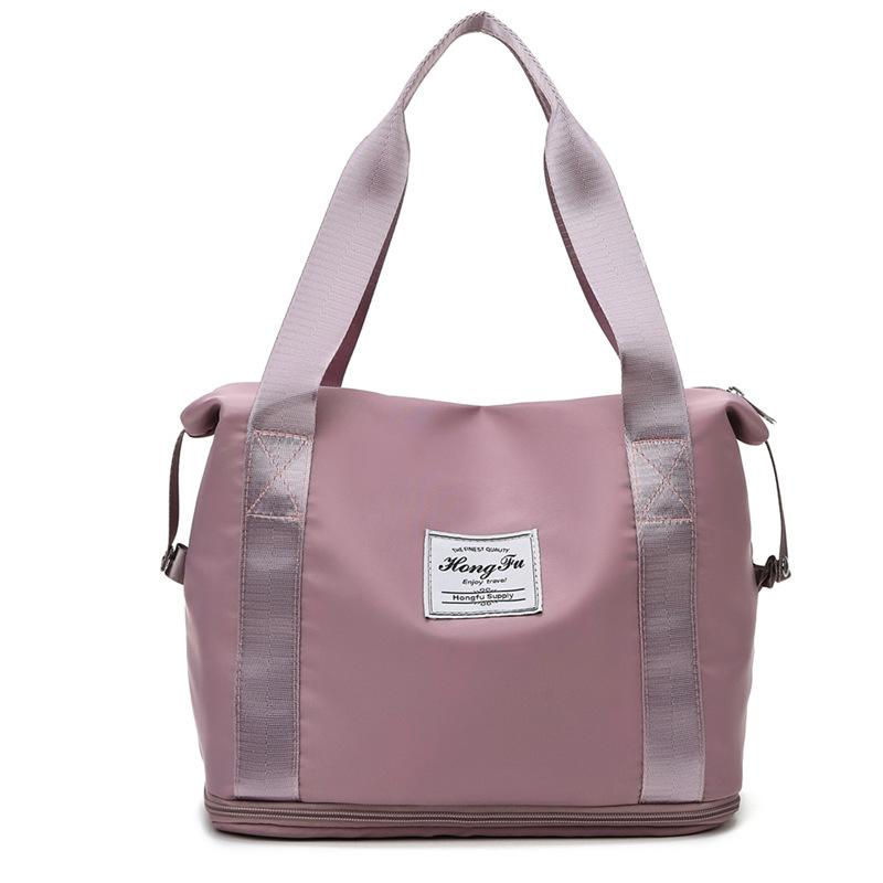 Women's small fitness bag, expandable, with dry and wet separation, Oxford cloth, lightweight casual handbag