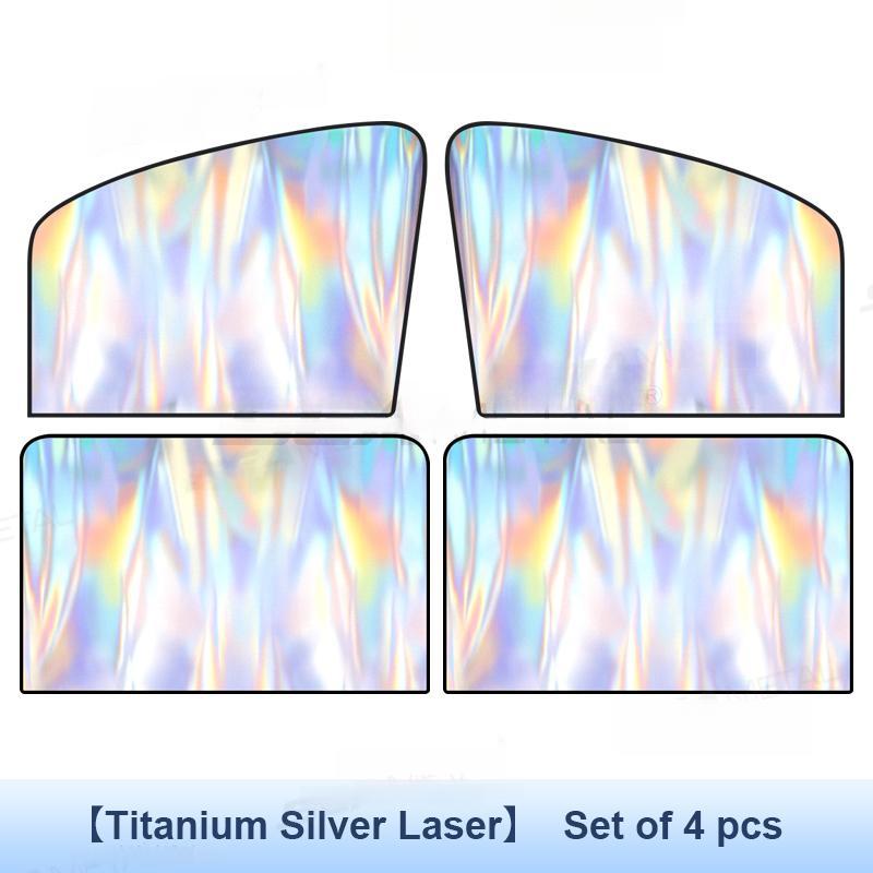 EasyClip Magnetic Car Sun Shades - No Adhesive UV Blinds for Front & Rear Windows | 98% UV Block, Reusable Foldable Shade for SUV/Sedan