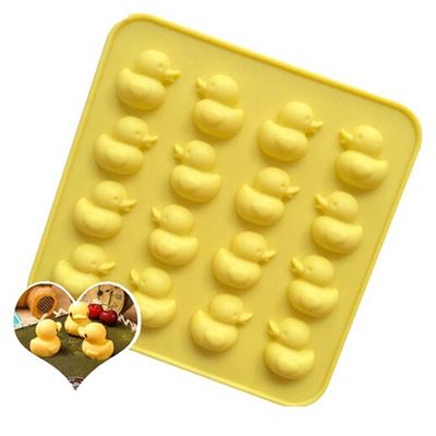 Lindo molde de silicona de pato para hacer chocolate, helado, galletas y dulces