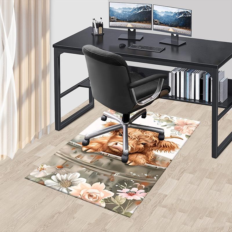 1PC Cow Bathtub Extra Large Non-Slip Floor carpet, Office, family, bedroom, Studio - Large Area Rug,Longlasting Material-K0345