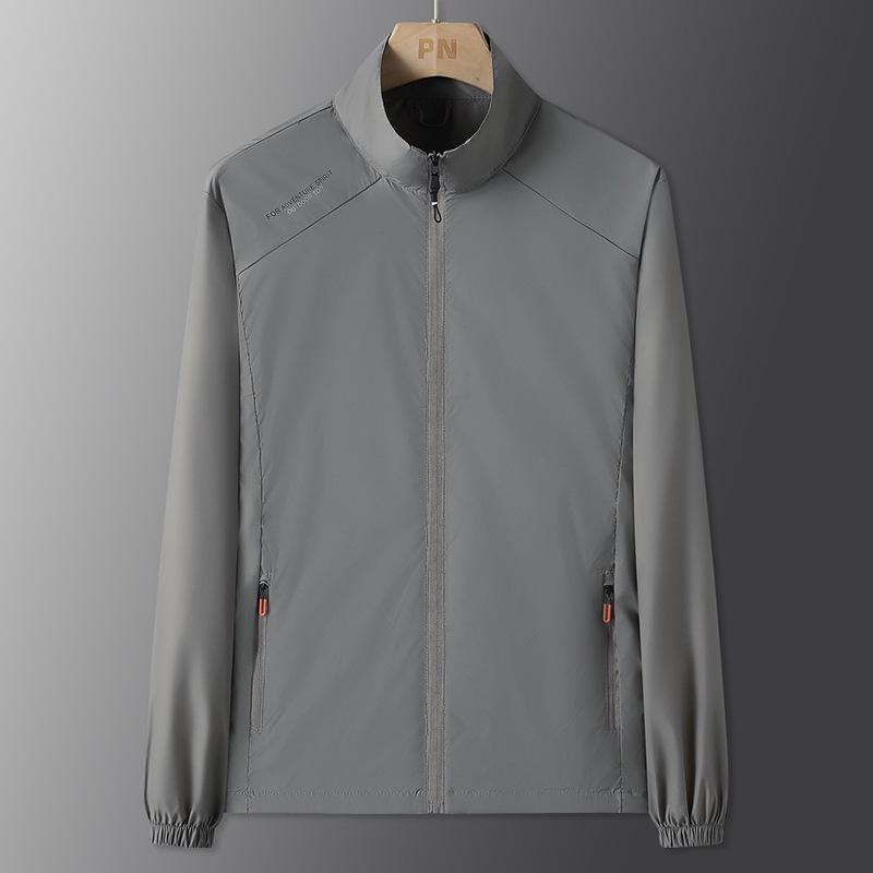 Ice Silk Men's Lightweight UV Protection Summer Jacket - Cool, Breathable Skin Layer for Fishing