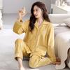 Pajamas Women'S Coral Fleece Autumn And Winter Warm Long-Sleeved Suit Flannel Thickened Fleece Loungewear