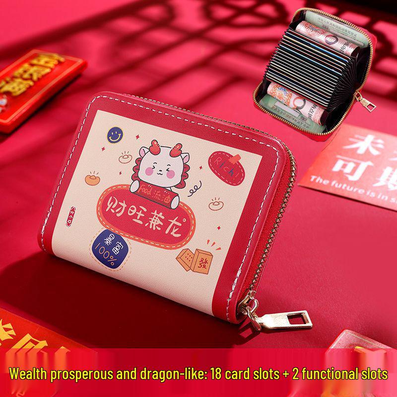 2025 Stylish Cartoon Card Holder: Slim, Large-Capacity, Multi-Card Wallet & Coin Purse for Girls.