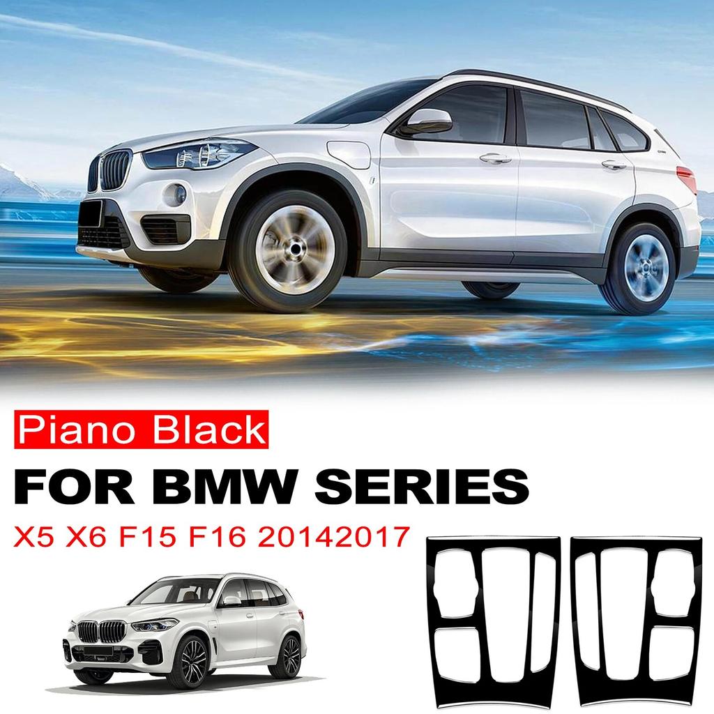 For BMW X5 X6 F15 F16 2014 2015 2016 2017 Gear Shift Panel Frame Cover Sticker Trim Car Styling Accessories Interior