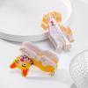 Hair Clip Carton Dog Shape Acetic Acid Back Head Hair Claw Anti-slip Teeth Lightweight Colorfast Large Shark Hair Claw Hair Accessories