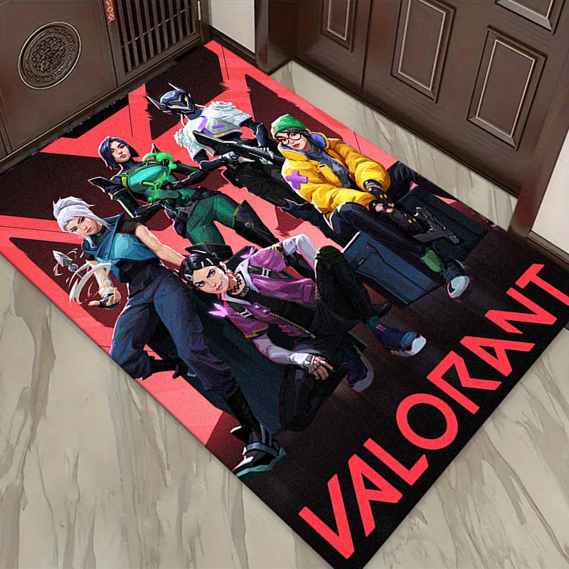 VALORANT Carpet Rug for Living Room Bedroom Home Sofa Decoration,Kids play Non-slip Floor Mat