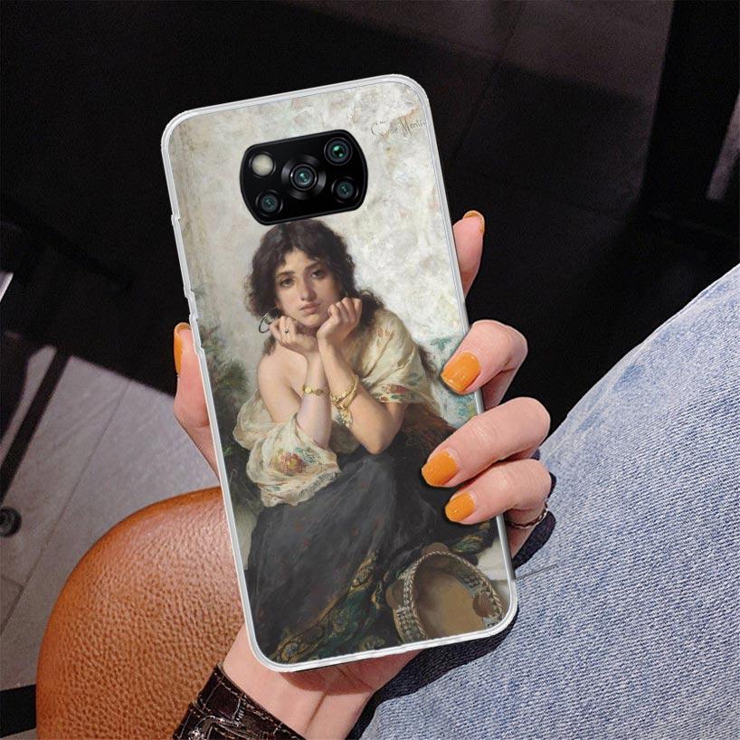 Paint Art Renaissance Phone Case For Xiaomi Poco X7 X6 X5 Pro F7 Ultra Redmi 15C 15 13C 13 12C 12 10 10A 10C 9 9A 9C 9T Cover Po