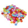 200Pcs Flower Buttons Colorful Vivid Colors Durable Plastic Wide Application Craft Buttons for Clothing Bag DIY