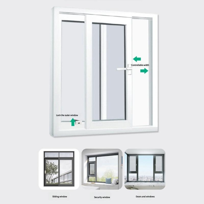 Adjustable Window Opening Limiter Replacement Aluminum Alloys Child Safety Guard Antitheft Window Security Lock