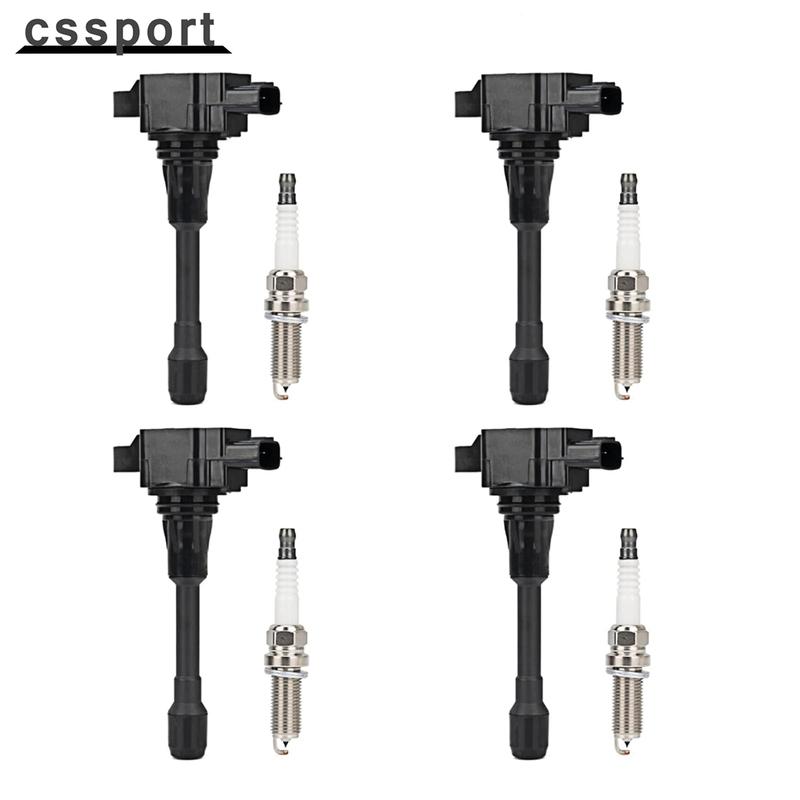 4 UF549 For Nissan Altima Sentra rogue versa Spark Plugs and Ignition Coil packs