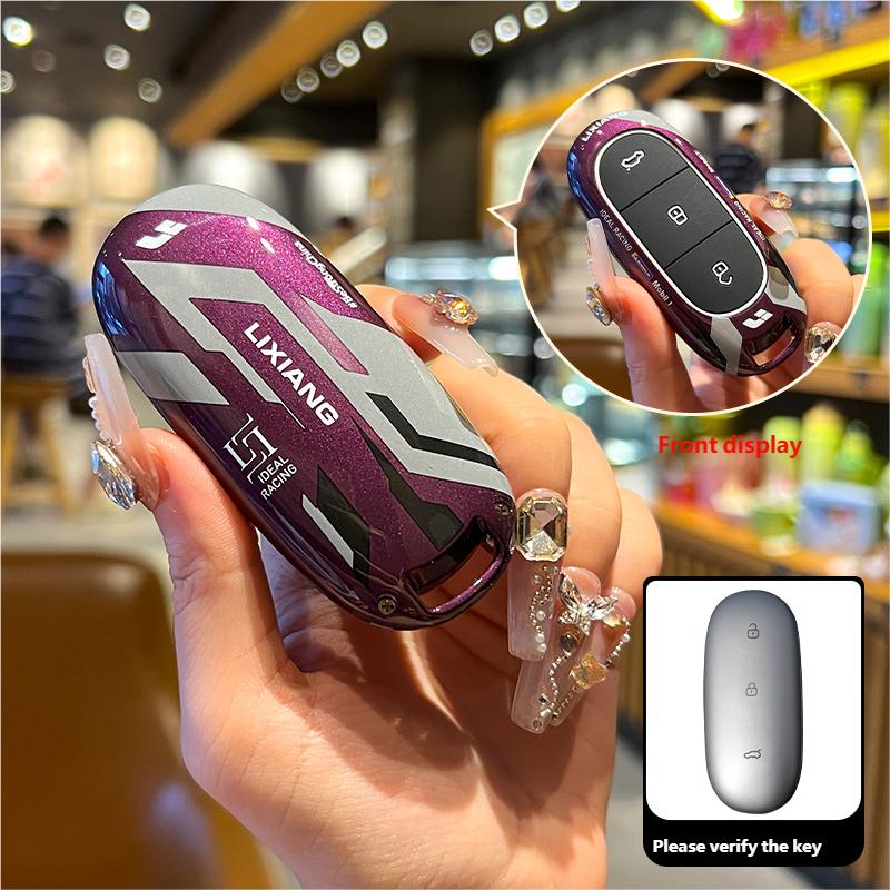 

Abs Fob For Lixiang L7 L8 L9 Car Key Case Car Remote Protection Cover Shell Keychain Holder Li Auto Interior Accessories