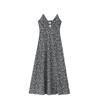 Versatile Floral Print Midi Dress - Fashionable Temperament Style