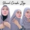 Muslim Hijab Scarf With Zipper Plain Bubble Chiffon Ready To Wear Veiled Hijab Wrap Solid Shawls Headscarf Turban Ramadan