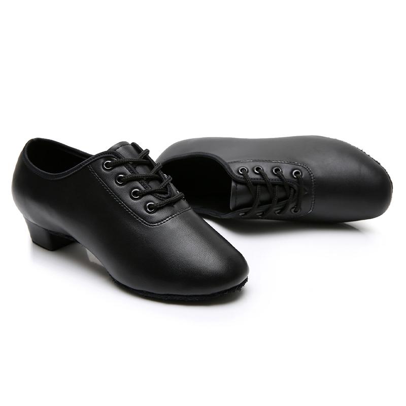 Leder-Tanzschuhe für Jungen und Herren, Performance-Wettbewerb, internationaler Standard, lateinamerikanischer Tango, Walzer, Tanzschuhe, Absatzhöhe: 3,5 cm