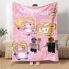 1Pc Lankybox Adventure Blanket For Couch Bed Plush Cozy Fuzzy Blanket Super Soft Warm Blankets For Fall And Winter 091823