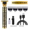 T9 Vintage Hair Clipper Portable Hair Cutting Machine USB Fast Charging Shaver Barber Cordless Hair Trimmer For Men's Barbe
